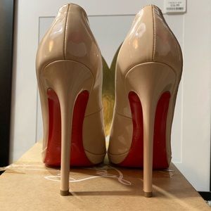 Christian Louboutin Pigalle Plato Nude Patent